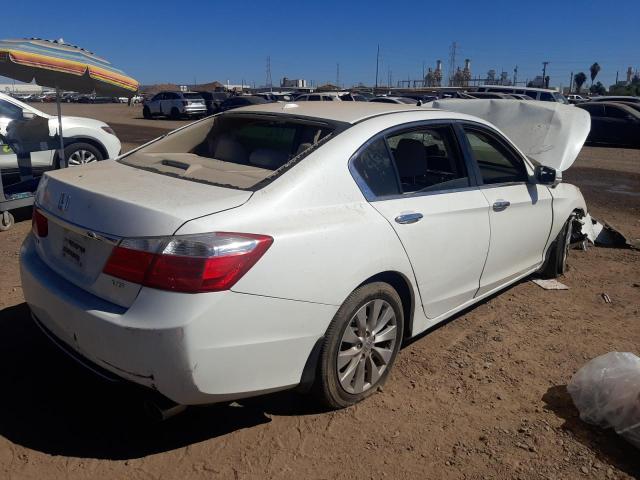 1HGCR3F82FA002726 - 2015 HONDA ACCORD EXL WHITE photo 4