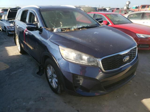 5XYPG4A33KG455710 - 2019 KIA SORENTO L BLUE photo 1