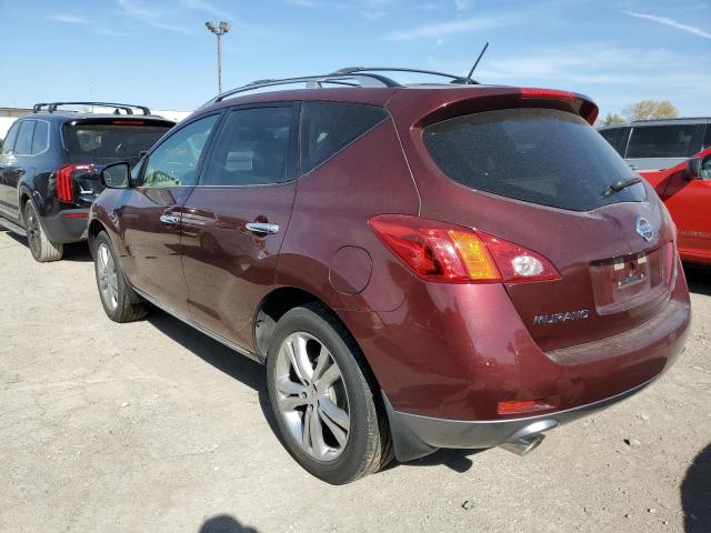 JN8AZ18W69W123213 - 2009 NISSAN MURANO MAROON photo 3