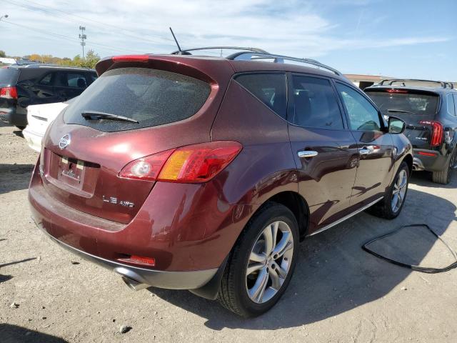 JN8AZ18W69W123213 - 2009 NISSAN MURANO MAROON photo 4