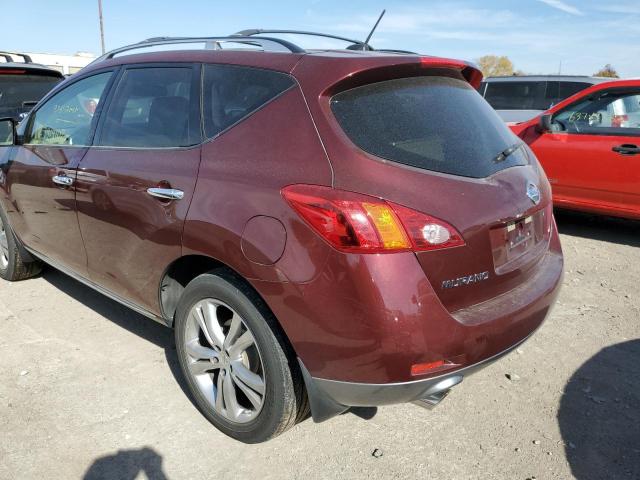 JN8AZ18W69W123213 - 2009 NISSAN MURANO MAROON photo 9