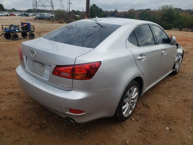 JTHCK262285020016 - 2008 LEXUS IS 250 SILVER photo 4