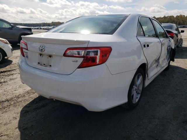 4T1BF1FK2CU158967 - 2012 TOYOTA CAMRY SE A WHITE photo 4