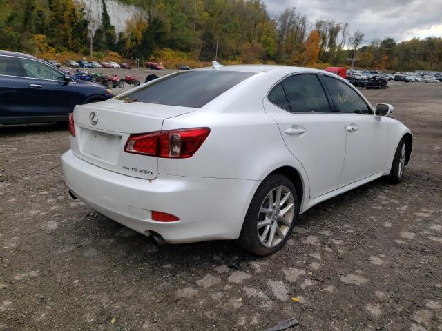 JTHCF5C2XC5054952 - 2012 LEXUS IS 250 WHITE photo 4