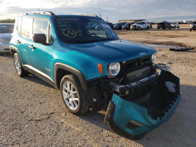 ZACNJAAB2LPL72931 - 2020 JEEP RENEGADE S TEAL photo 1
