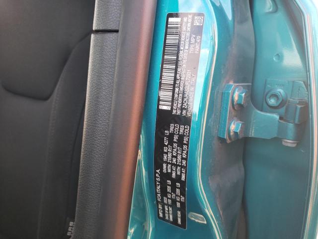 ZACNJAAB2LPL72931 - 2020 JEEP RENEGADE S TEAL photo 10