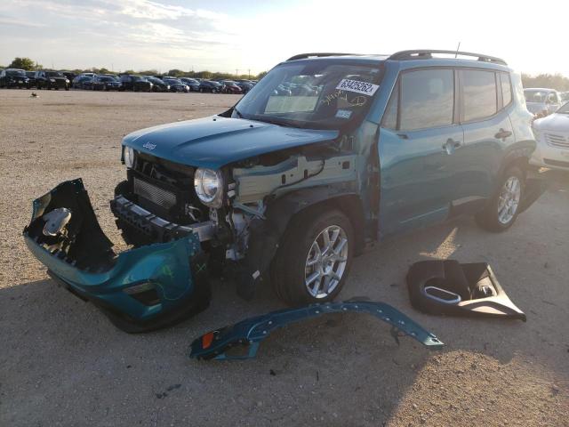 ZACNJAAB2LPL72931 - 2020 JEEP RENEGADE S TEAL photo 2