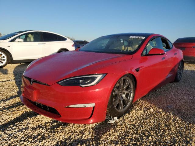 5YJSA1E54NF489723 - 2022 TESLA MODEL S Կարմիր լուսանկար 2