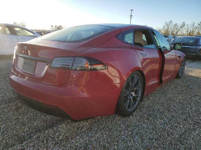 5YJSA1E54NF489723 - 2022 TESLA MODEL S Կարմիր լուսանկար 4