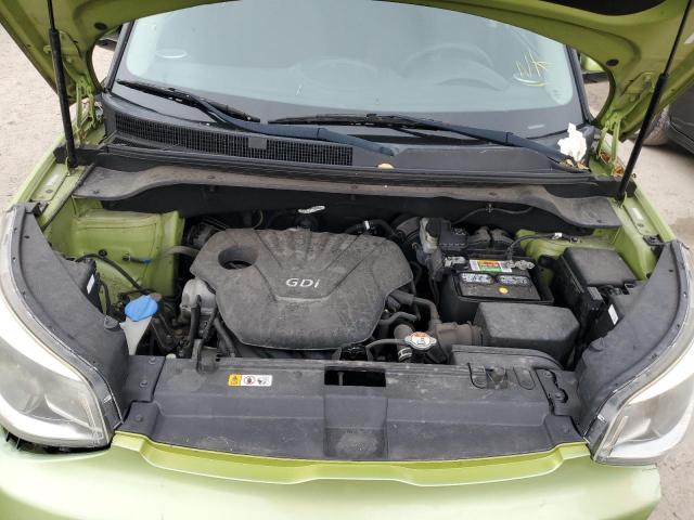 KNDJN2A23F7810837 - 2015 KIA SOUL GREEN photo 7