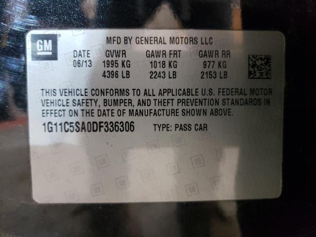 1G11C5SA0DF336306 - 2013 CHEVROLET MALIBU 1LT 石墨色 照片 10