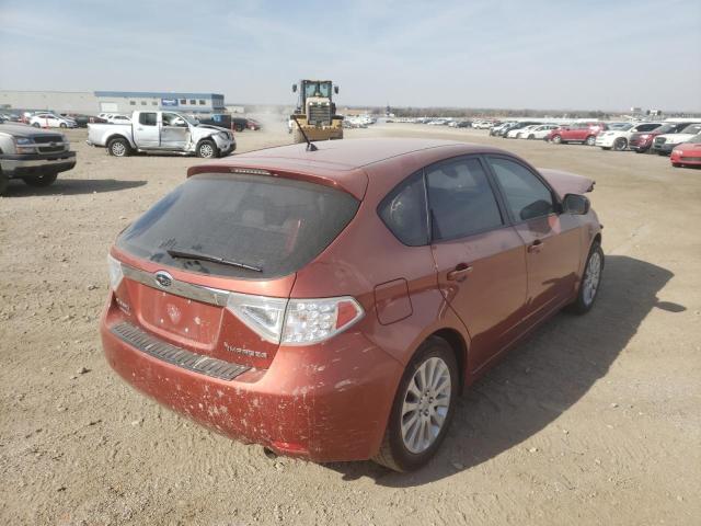 JF1GH6B60AH814413 - 2010 SUBARU IMPREZA 2. ORANGE photo 4