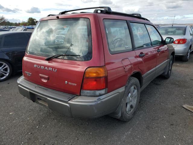 JF1SF6551YH716827 - 2000 SUBARU FORESTER S RED photo 4