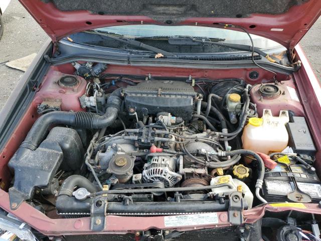 JF1SF6551YH716827 - 2000 SUBARU FORESTER S RED photo 7