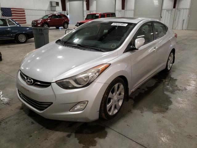 KMHDH4AE8BU154054 - 2011 HYUNDAI ELANTRA GL SILVER photo 2