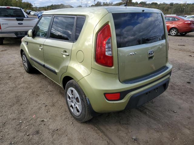 KNDJT2A55C7472868 - 2012 KIA SOUL GREEN photo 3