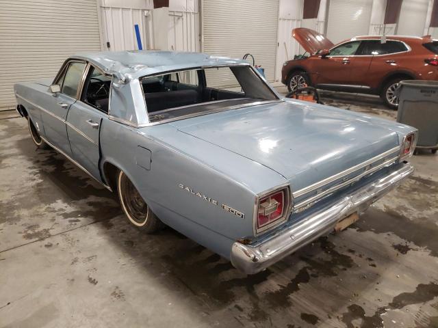 6P62X129562 - 1966 FORD GALAXIE BLUE photo 3