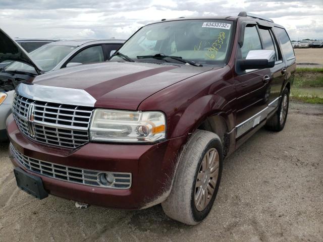 5LMJJ2H59BEJ07172 - 2011 LINCOLN NAVIGATOR 勃艮第红 照片 2