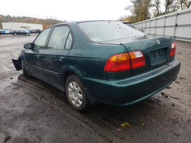 2HGEJ6616YH588632 - 2000 HONDA CIVIC BASE GREEN photo 3