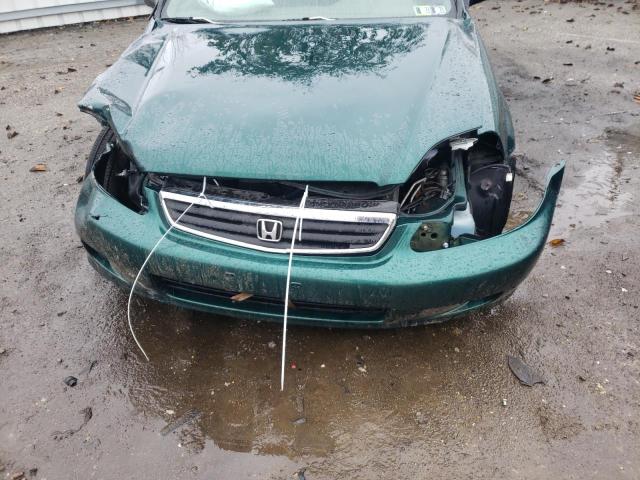 2HGEJ6616YH588632 - 2000 HONDA CIVIC BASE GREEN photo 9