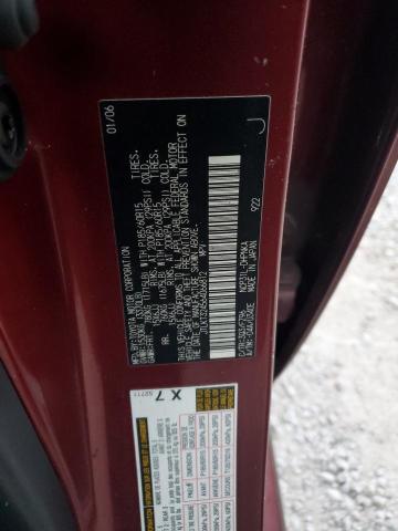 JTLKT324564066812 - 2006 TOYOTA SCION XB ბურგუნდია ფოტო 10