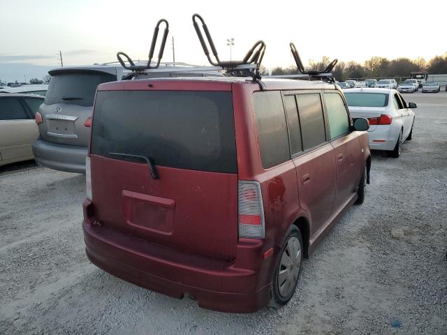 JTLKT324564066812 - 2006 TOYOTA SCION XB ბურგუნდია ფოტო 4