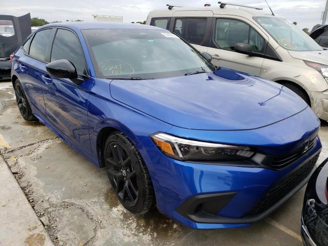 2HGFE2F53NH543406 - 2022 HONDA CIVIC SPOR BLUE photo 1