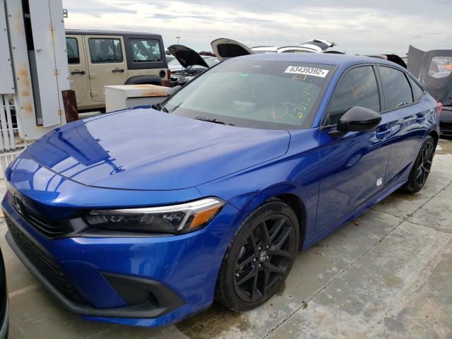 2HGFE2F53NH543406 - 2022 HONDA CIVIC SPOR BLUE photo 2