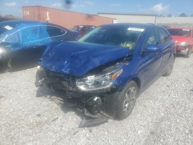 3KPF24AD4KE060077 - 2019 KIA FORTE FE BLUE photo 2