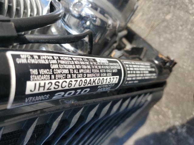 JH2SC6709AK001377 - 2010 HONDA VT1300 CS BURGUNDY photo 10
