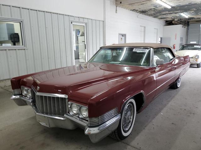 F0171172 - 1970 CADILLAC CONV BURGUNDY photo 2