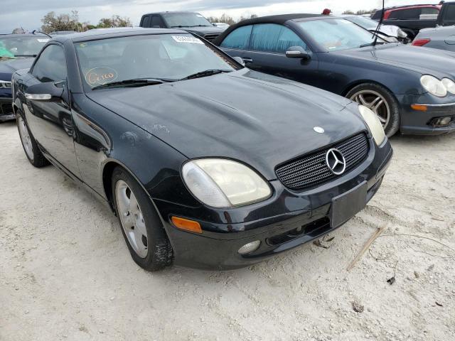 WDBKK65F12F248453 - 2002 MERCEDES-BENZ SLK 320 BLACK photo 1