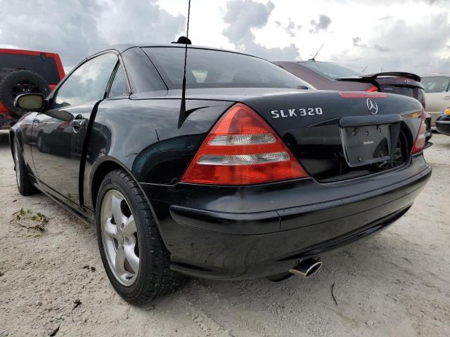 WDBKK65F12F248453 - 2002 MERCEDES-BENZ SLK 320 BLACK photo 3