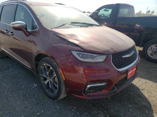 2C4RC3GG4MR518398 - 2021 CHRYSLER PACIFICA L BURGUNDY photo 9