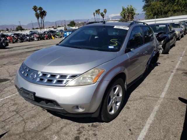 JN8AZ08T25W331261 - 2005 NISSAN MURANO SL SILVER photo 2