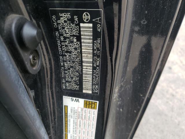 JTKDE177360140704 - 2006 TOYOTA SCION TC 黑色 照片 10