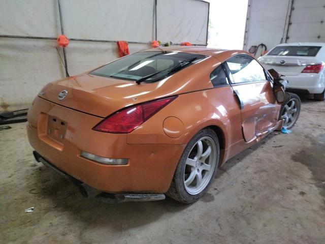 JN1AZ34D63T105222 - 2003 NISSAN 350Z COUPE ORANGE photo 4