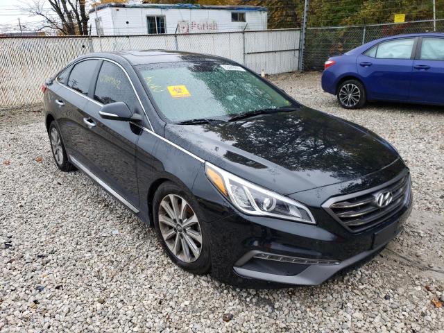 5NPE34AFXHH593405 - 2017 HYUNDAI SONATA SPO BLACK photo 1