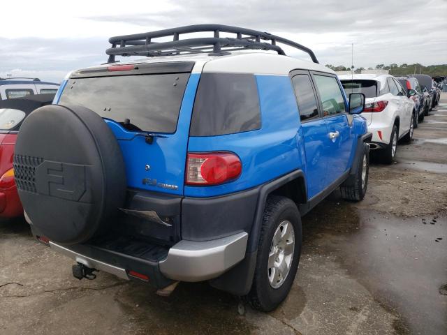 JTEZU11F570017290 - 2007 TOYOTA FJ CRUISER BLUE photo 4