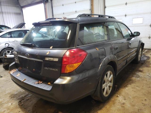 4S4BP62C077319460 - 2007 SUBARU OUTBACK OU GRAY photo 4