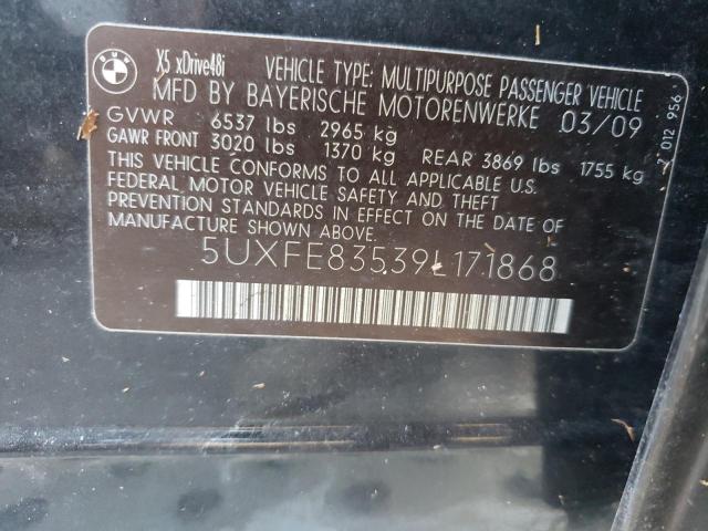 5UXFE83539L171868 - 2009 BMW X5 XDRIVE48I  zdjęcie 10