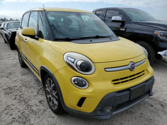 ZFBCFADH2EZ020581 - 2014 FIAT 500L TREKK YELLOW photo 1