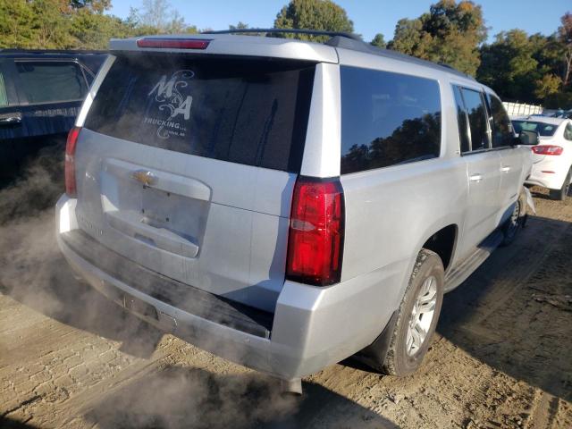 1GNSKHKC7GR159183 - 2016 CHEVROLET SUBURBAN K SILVER photo 4