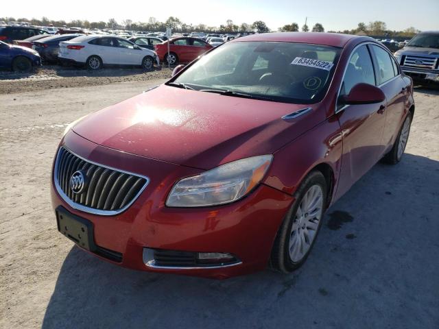 2G4GS5EVXC9195282 - 2012 BUICK REGAL PREM MAROON photo 2