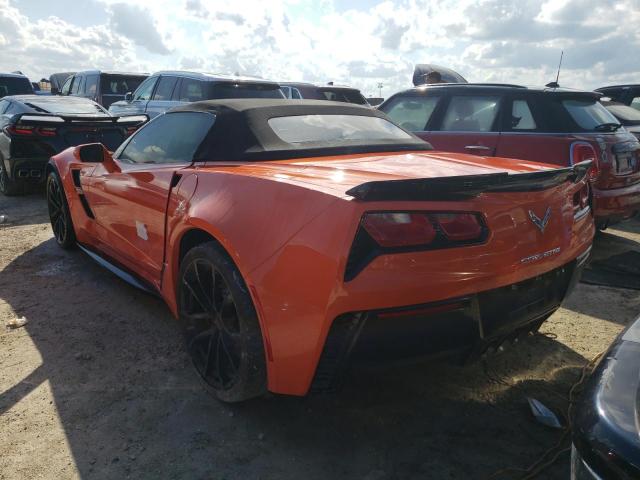 1G1Y13D70K5104012 - 2019 CHEVROLET CORVETTE G ORANGE photo 3