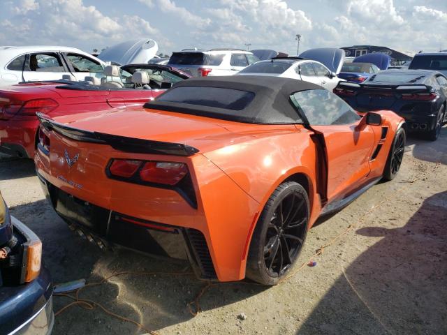 1G1Y13D70K5104012 - 2019 CHEVROLET CORVETTE G ORANGE photo 4