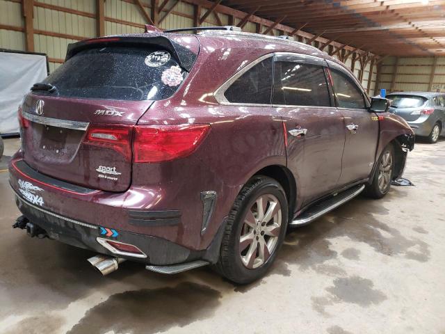 5FRYD4H89EB502974 - 2014 ACURA MDX ADVANC BURGUNDY photo 4