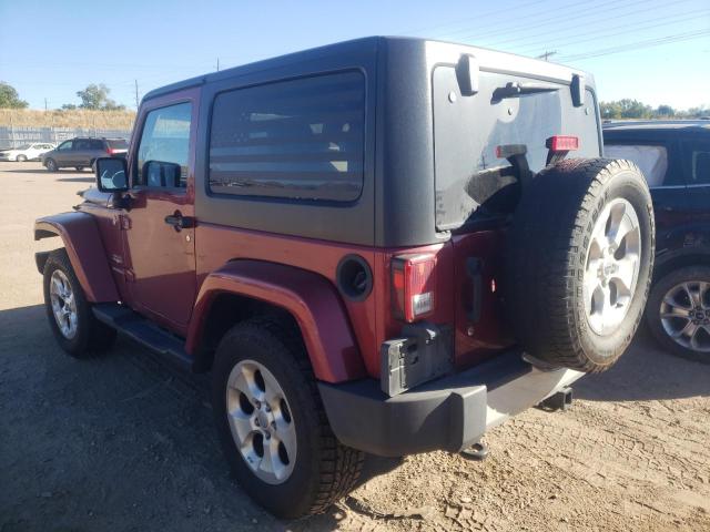 1C4AJWBG5DL507544 - 2013 JEEP WRANGLER S MAROON photo 3