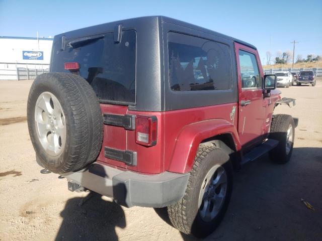 1C4AJWBG5DL507544 - 2013 JEEP WRANGLER S MAROON photo 4