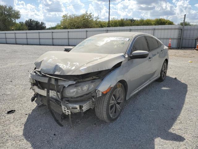 19XFC1F73GE014794 - 2016 HONDA CIVIC EXL فضي صورة 2